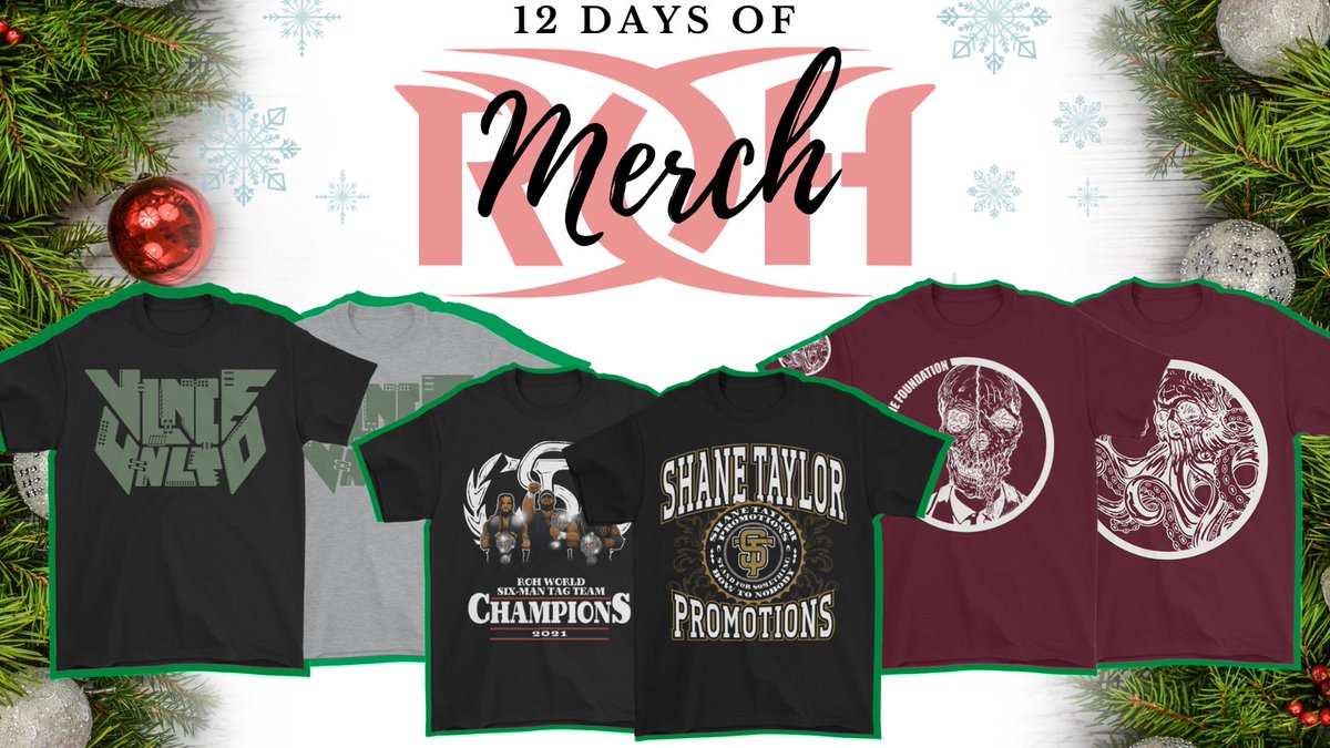 🎄 12 Days Of ROH Merch 🎄

DAY 7️⃣ - Faction Wars 

🎁 Merch from your fave <a href="/ringofhonor/">ROH - Ring of Honor Wrestling</a> factions on SHOPHONOR.COM, start your wish list early

🚨ROH Holiday Sale begins 12/25

🛒 Faction Merch: bit.ly/3GYj36U

#12daysofmerch