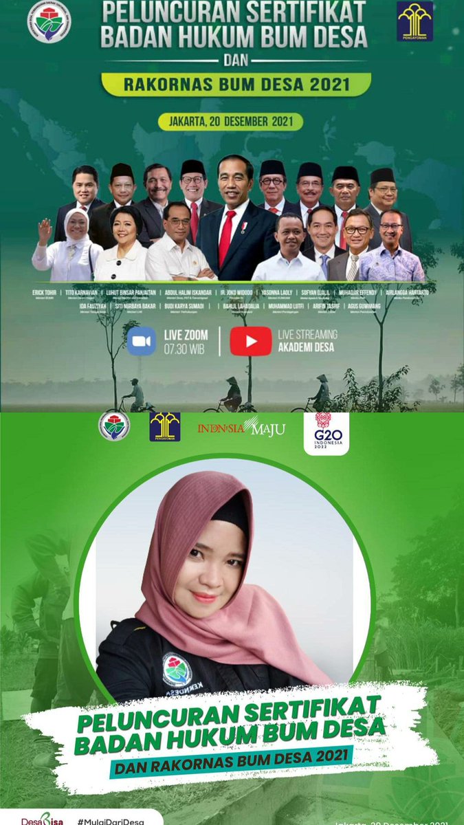 #SelamatRakornasBumdesa2021 
<a href="/jokowi/">Joko Widodo</a>
<a href="/halimiskandarnu/">ABDUL HALIM ISKANDAR</a>
<a href="/kemendesapdtt/">kemendesapdtt</a>
<a href="/malik_haramain/">malikharamain</a>
<a href="/imansyukri/">Iman Sukri</a>
<a href="/taufikmadjid/">taufik madjid</a>
<a href="/azzameldzikrie/">#SantriIndonesia</a>
<a href="/tppkemendes/">TPP KEMENDES</a>
<a href="/4lawangTpp/">TPP 4LAWANG</a>