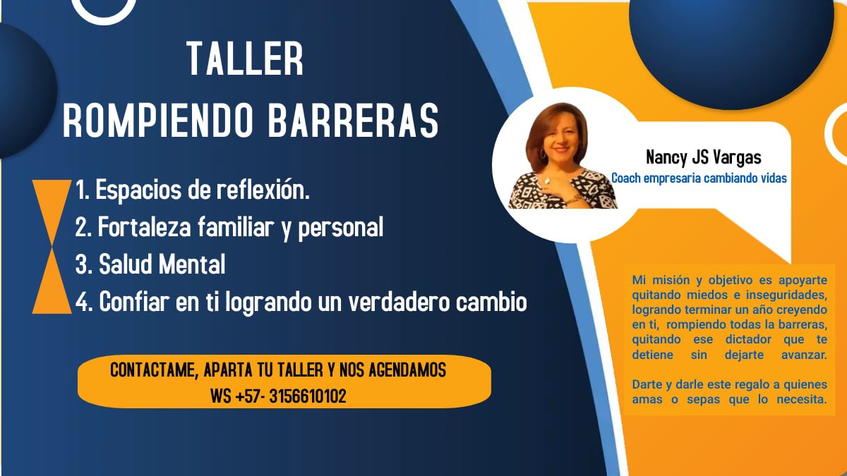 Nancoach1's tweet photo. Darte o dar este obsequio te lleva a:
-Cambiar pensamientos 🗯️
-Controlar tu universo mental💫
-. Los pensamientos, sentimientos y sensaciones son dirigidos por ti.💙
- Este taller es personalizado,  asequible . https://t.co/DvR633FTko👈

Telegram https://t.co/esmr6Tye0l 👈 https://t.co/CCEPwHY66A