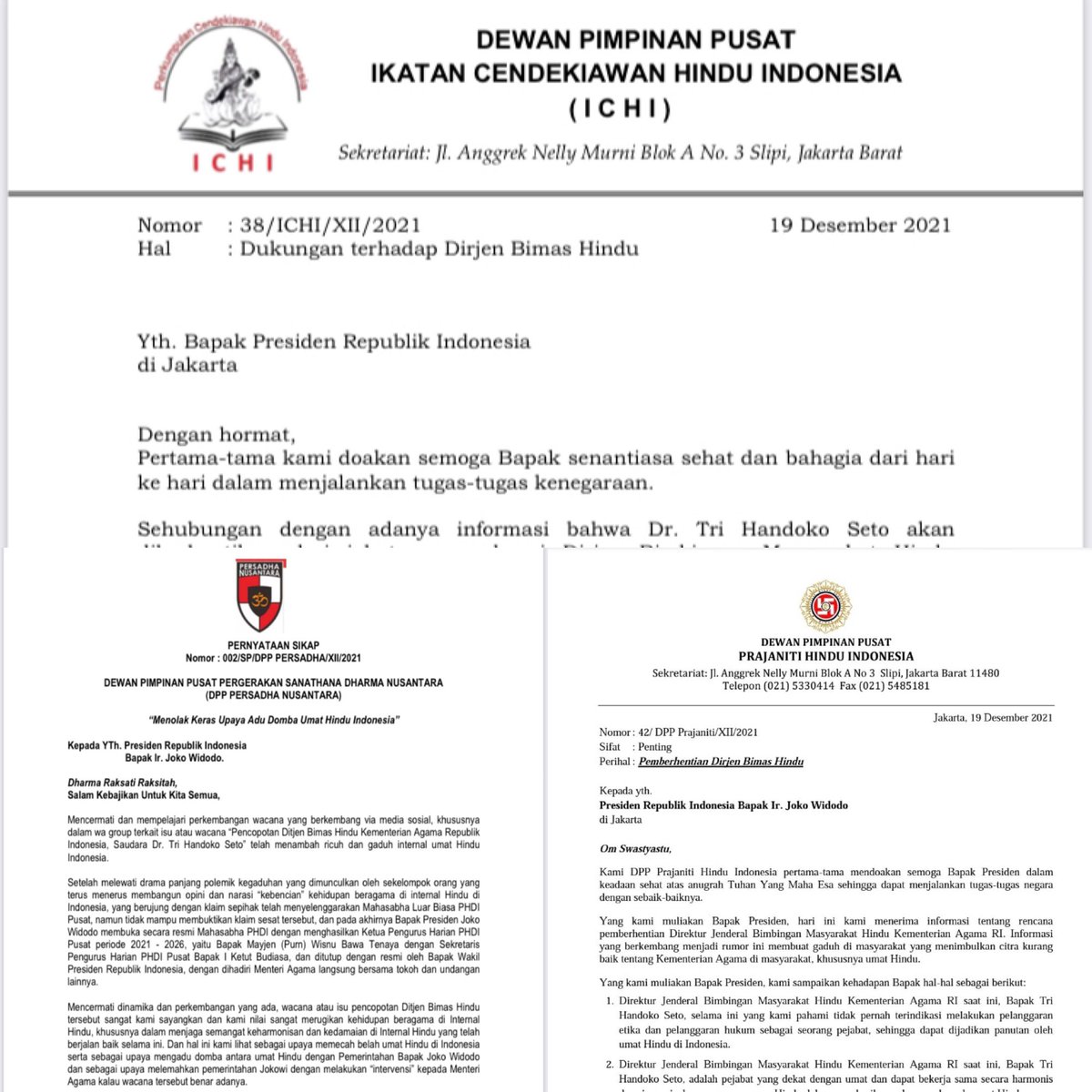 Kami ini jarang gaduh, krn lbh asik dgn gamelan &amp; tari2. Tp kan ada petuah bijak “ngono yo ngono ning ojo ngono”.

Jadi Pak Presiden, Gus Men, kini negara ini diurus berdasarkan KINERJA atau BISIKAN2?

@kemensetnegRI
<a href="/setkabgoid/">Sekretariat Kabinet</a>
<a href="/jokowi/">Joko Widodo</a>
<a href="/YaqutCQoumas/">Yaqut Cholil Qoumas</a>

#SaveHindu
#SaveDirjenHindu
