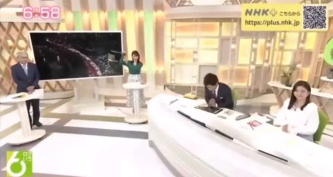 @4RewJJOmWiLzR7L 番組ラストで、笑ってしまったことを謝罪するアナに『ぱわぁー！』イジりする図がほっこり。 