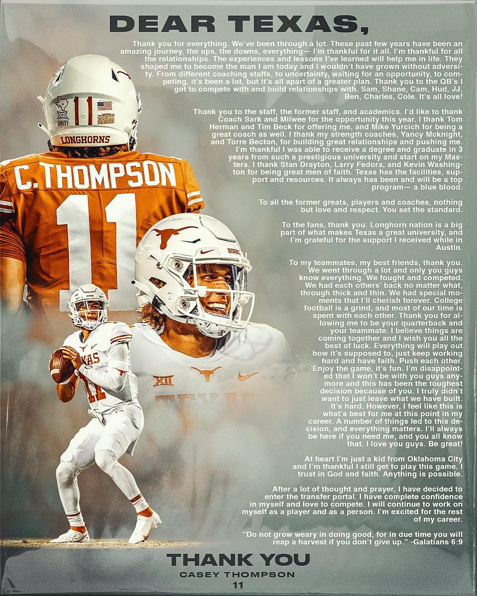 Casey Thompson tweet media