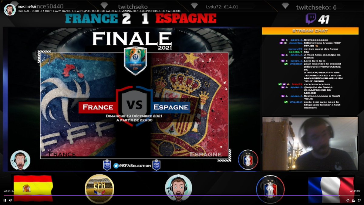 EFASelection's tweet photo. Un grand merci a notre ami maxime pour nous avoir fait vivre cette final on ce retrouve très bientôt avec nos bleus! https://t.co/HN8v9s1sN9