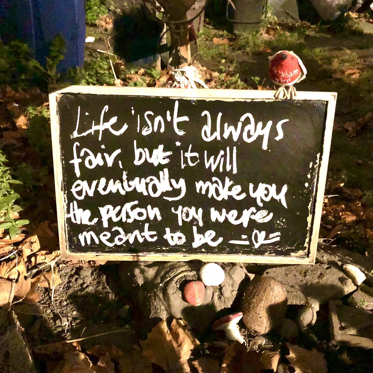 peckhambird's tweet photo. #lifeisnotalwaysfair #eventuallymakeyou #thepersonyouweremeanttobe #beyou #kindness #wishing #everyone #light #love #laughter and #joy in your dear #hearts 🌈❤️ https://t.co/ZWa0ta1l9N