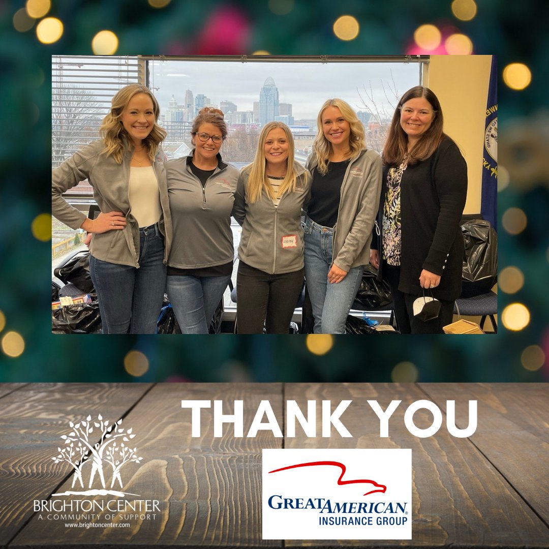 brightoncenter's tweet photo. Thank You Great American Insurance for taking the time to volunteer assisting with our Annual Holiday Drive. Your support helps make the season brighter for hundreds of families! #volunteer #acommunityofsupport https://t.co/xVh8Ha1KIx