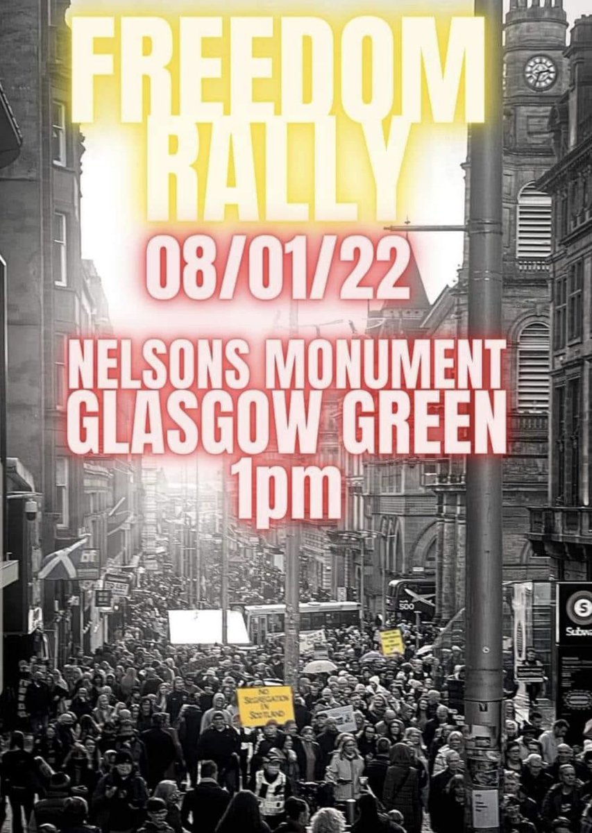 mizz_informed's tweet photo. #glasgowprotest #NoVaccineMandates #NoVaccinePassportsAnywhere ❤️ https://t.co/4z28lREJDG