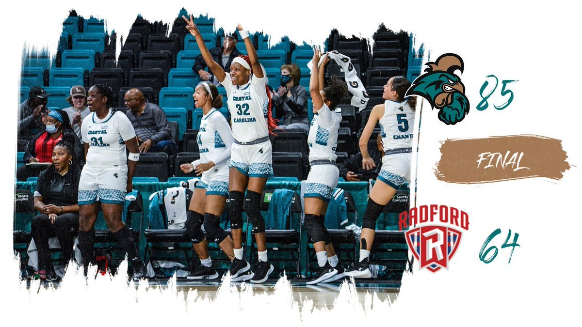 CoastalWBB's tweet photo. Behind Arin Freeman's career high 29 points, your Coastal Carolina Chanticleers pick up win ten on the season defeating the Highlanders 85-64!!!!!

#ChantsUp | #TEALNATION https://t.co/8z1ORVkDBo