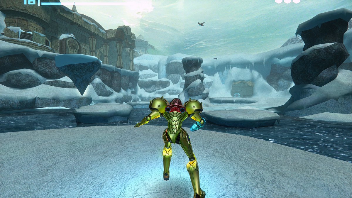 SMetaldave64's tweet photo. It's cold out there lately #Metroid #MetroidPrime #RTX3080Ti https://t.co/b2rRX1PMdo