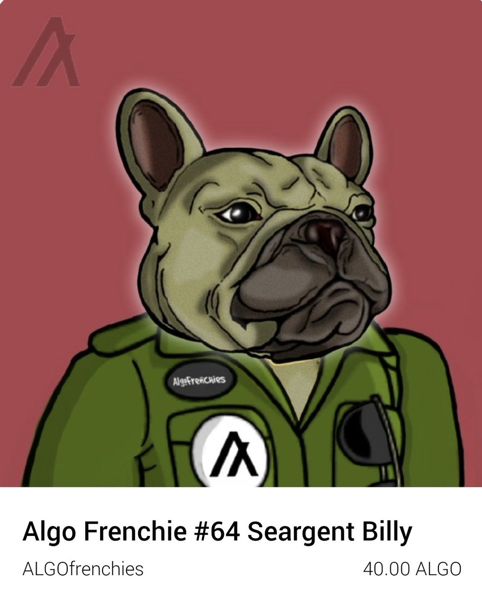 AlgoFrenchies's tweet photo. Shiny Buddy has found a new home but don't worry guys these cuties are still available 🐾💕

#algorand 
https://t.co/GjBbhEgGOV https://t.co/hIVLH3EaA2