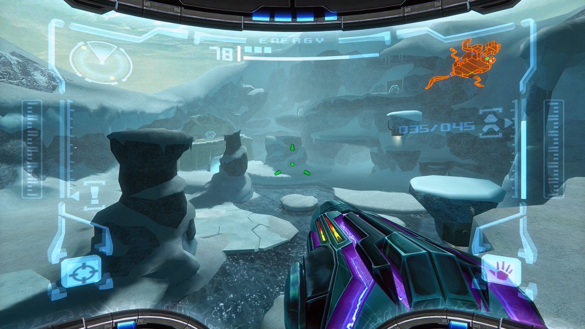 SMetaldave64's tweet photo. It's cold out there lately #Metroid #MetroidPrime #RTX3080Ti https://t.co/b2rRX1PMdo