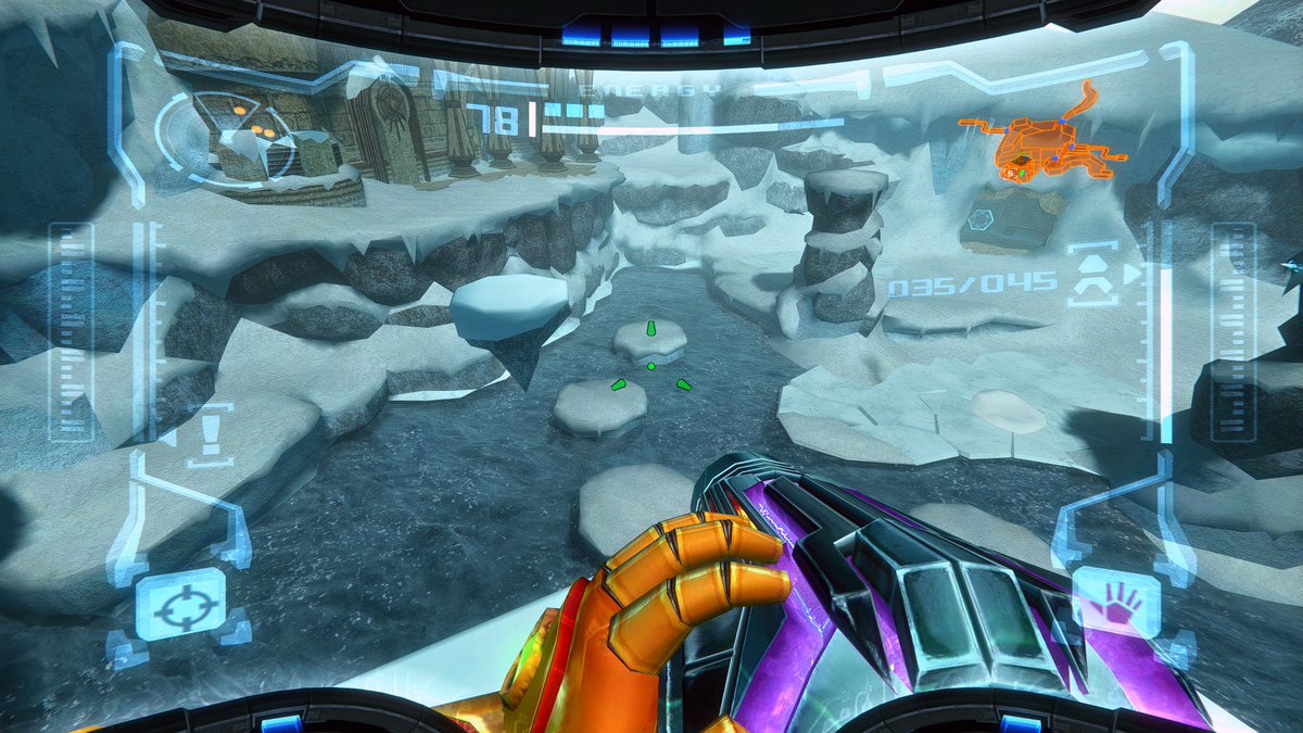 SMetaldave64's tweet photo. It's cold out there lately #Metroid #MetroidPrime #RTX3080Ti https://t.co/b2rRX1PMdo