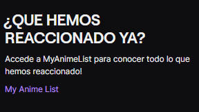 ByTaZoXx's tweet photo. 🧨Teneis hecha ya la lista de anime que hemos ido reaccionando!

♿y por otra parte. hoy, pero antes unos chidos y fantabulosos fornaits con @innawlf 😎 https://t.co/fztJjoSEsT