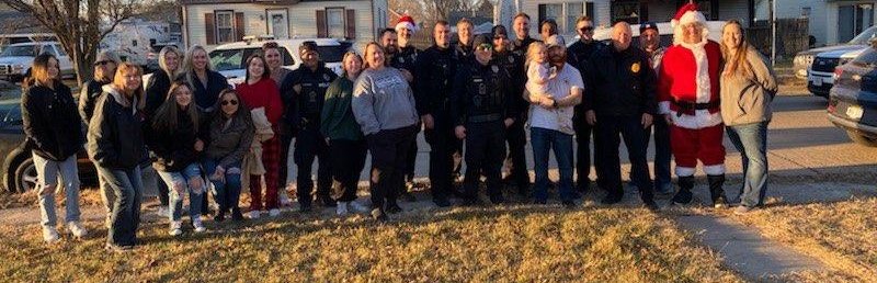 GIPoliceDept's tweet photo. Spreading #santacop cheer with special thanks to a donation from Case New Holland! https://t.co/iYSboF0OQy
