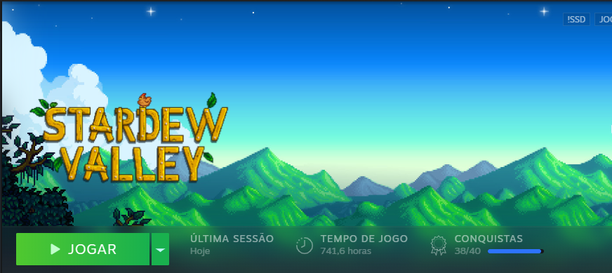 Neeearr's tweet photo. Stardew Valley, joguinho maravilhoso de cuidar de galo e minerar, mas que existe uma maldição chamada Prairie King https://t.co/FLcd79cPYk