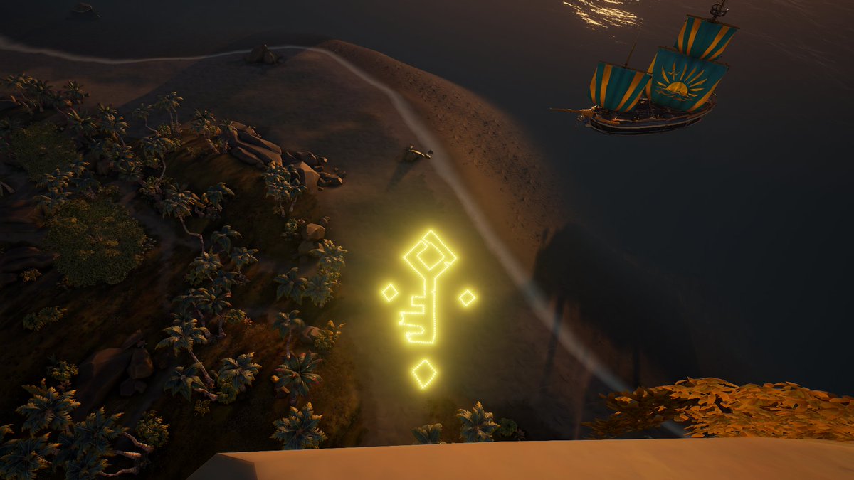 Blackbone_001's tweet photo. The glorious Gold Hoarders at the land of gold, but not in Golden Hour, or are they? 🪙
Three friends, 6 hours and more than 400 items.
Cheers! 🍻
@SeaOfThieves #BeMorePirate https://t.co/J0mWJMQjie