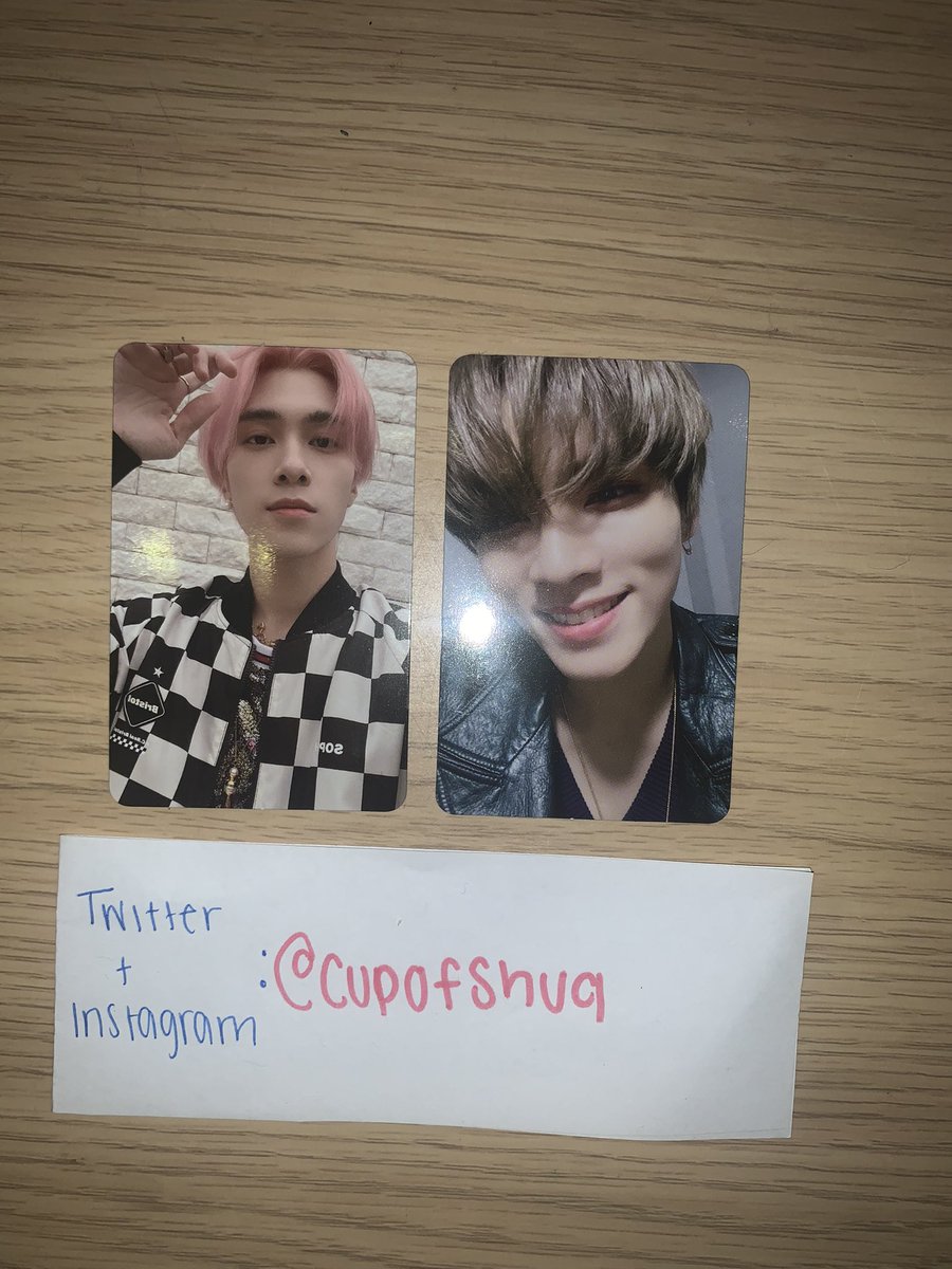 cupofshua's tweet photo. #WTT WayV Kick Back Photocards
Have: Hendery Hitchhiker version and Xiaojun Stranger version
Want: Winwin equivalents
USA trade only
#NCT2021 #WayV #kpop #kpoptrade #wayvtrade https://t.co/iAq4QXIRUq