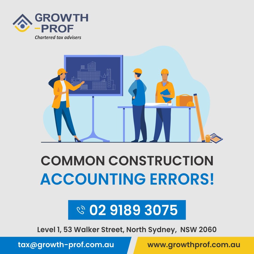 For Construction Companies, Common Errors May Be Hiding Behind the Numbers Unless Great Care Is Taken.

Read More: lnkd.in/dbprvqx6

Call 02 9189 3075 or Visit: lnkd.in/d6HMFDfr

#ConstructionCompanies #ConstructionAccounting #AccountingErrors #FinancialSolutions