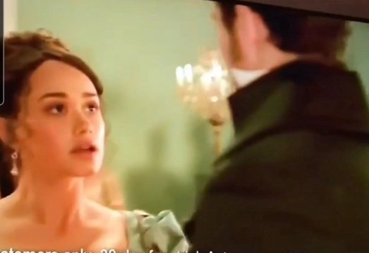 My heart fluttered when I saw this. 
My stomach dipped. A thrill up my spine--

I know some of you think Charlotte looks unhappy to see him, but I think she looks more surprised than  anything else. Maybe he cut in. Maybe this is the first step to falling in love.

#Sanditon