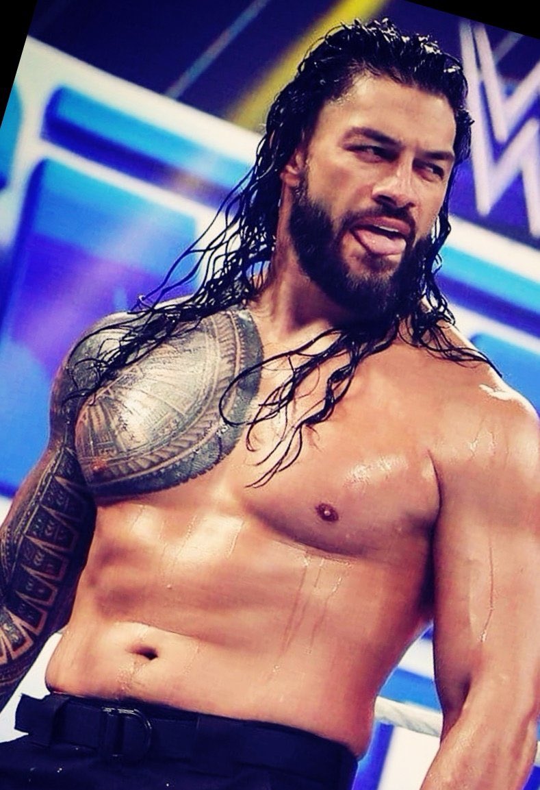 DSwagg1986's tweet photo. Have to repost. My favorites!! 😩🤤 why is he soo perfect!?! I can’t say it enough, this man makes my eyes sweat! 🔥 #sexyaf #MrFridayNight @WWEonFOX  #thereasonIwatch @WWERomanReigns https://t.co/6Lxd1sGXx7