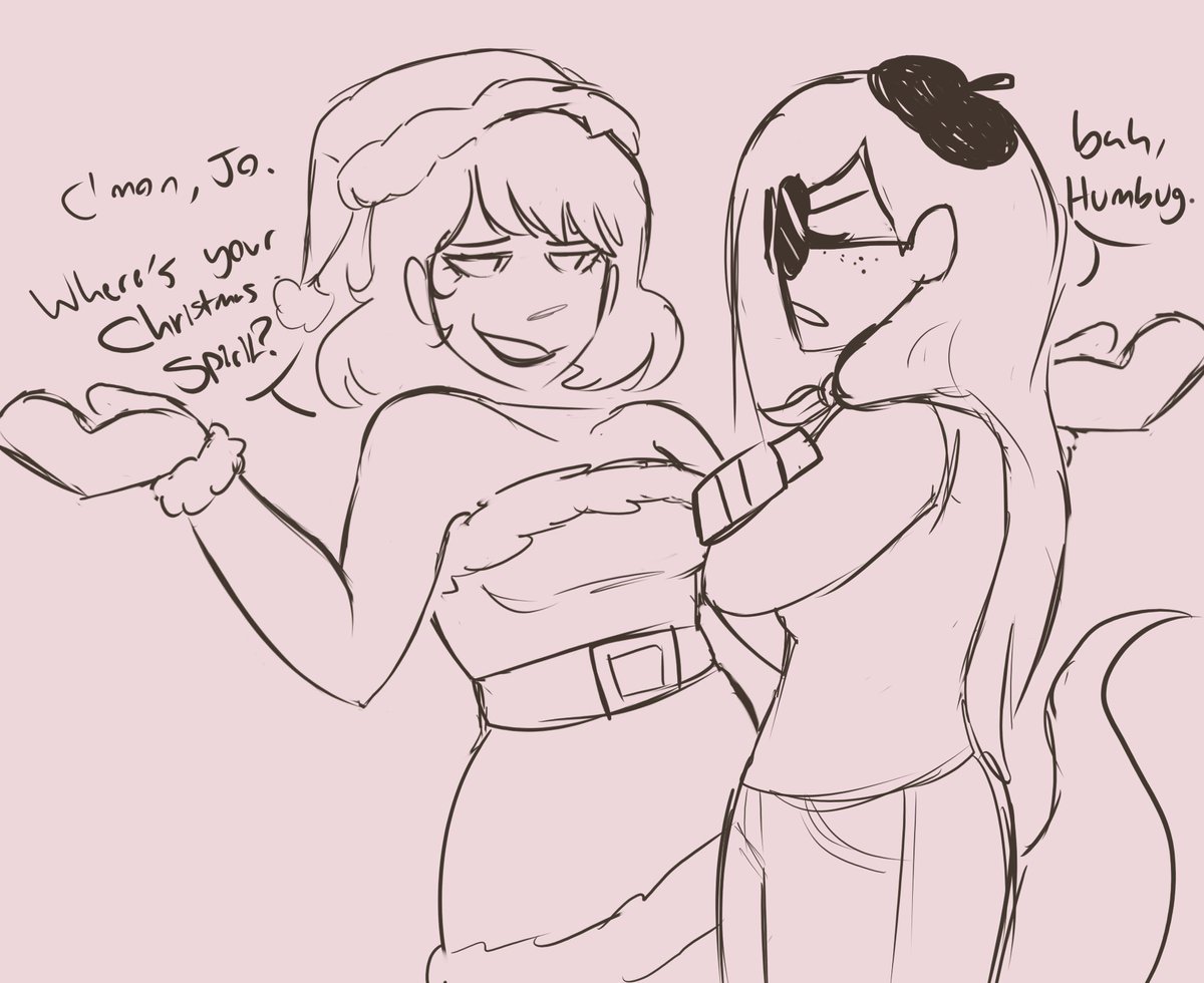 MsDirector_game's tweet photo. some Festive doodles https://t.co/4cKkeC8Piw