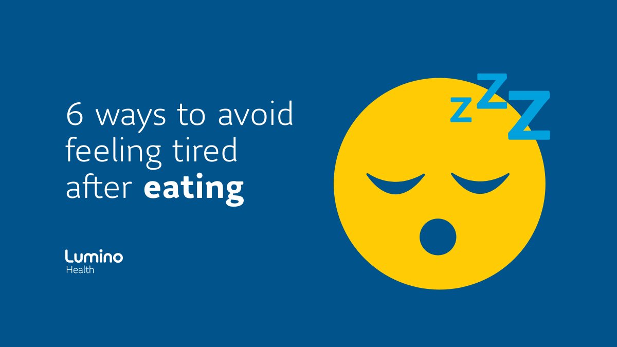 IgniteSLF's tweet photo. Feeling tired after you've had lunch? Dr. Esposito from Virtual Care Rehab answered why that happens and gave tips to avoid that post-meal fatigue: https://t.co/LdEYI0jror. 

#luminohealth #luminohealthy https://t.co/po7fcsslKl