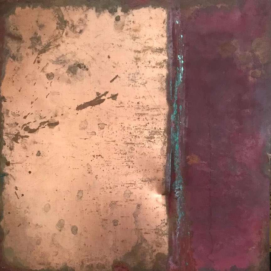 AnneRossArt's tweet photo. These three are headed to a new home today. Thank you, Cafe Cruz 😊 #oxidization #oxidizedcopper #patina
#art #artist #abstract #abstractart #contemporaryart #contemporaryartist https://t.co/JqmDNgQGFa