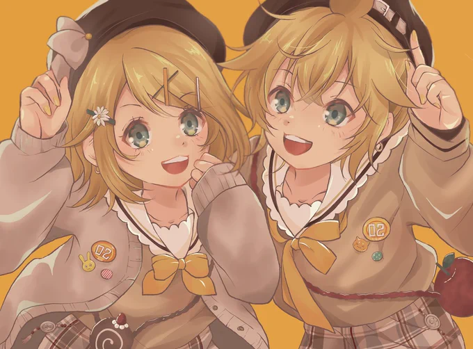 ピアプロ運営です。本日は「鏡音リン・レン」作品をご紹介!しょこらしめじさんのリンレン!お揃いのコーデでポーズを取る姿が2人ともカワ(・∀・)イイ!!ですね💕【https://t.co/BJQH3u9DKR】 #piapro #鏡音リン #鏡音レン 