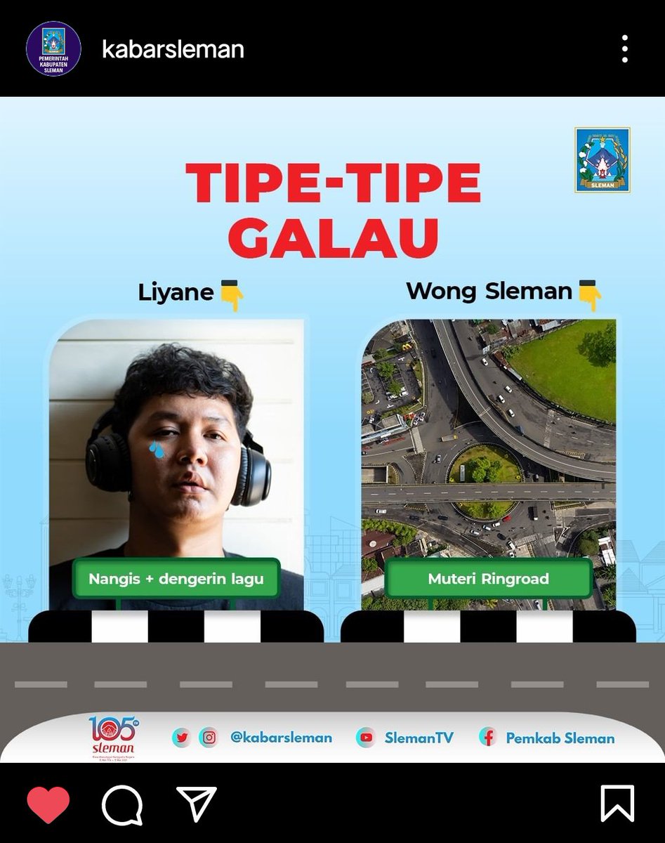 Awan_13NG's tweet photo. kirain ak aja yg selo muterin ringroud. ternyata yg lain juga ada...

tapi ak gak pas galau kok. pas sepi sendiri. wahhahaa #samaaja 

#sleman #yogyakrta #ringroud https://t.co/3pRCBJlzEo