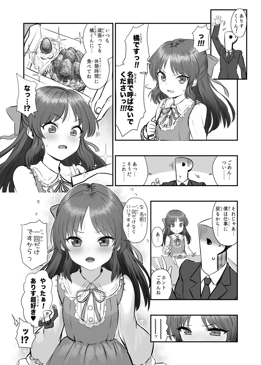 昔描いた橘ありすの漫画 