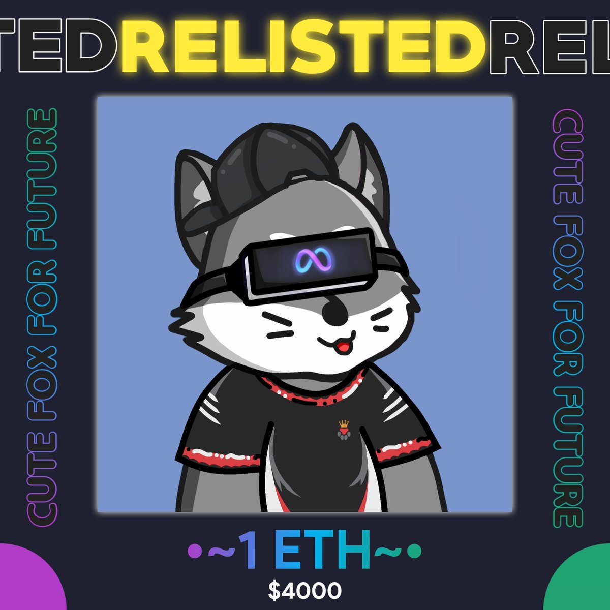 zyworld_'s tweet photo. FOXZY a Cute Fox Collection was relisted on opensea! lets collect at low Price ✅

https://t.co/3RUStQ3xiq

#NFTartwork #nftart #NFTdrop #NFTdrops #cryptoart #opensea #digitalart #dropyournft #NFT #NFTCommunity #NFTGiveaways #nftcollector #NFT https://t.co/kuJFaROF2G