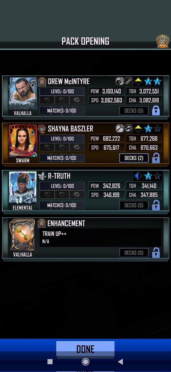 Paydar_codm's tweet image. It was worth it. Almost entire maelstrom cards were used to pro 8 nightmare x 6/ primal x2 #WWESuperCard