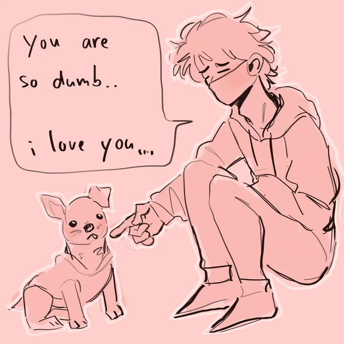 #ranboofanart: a dog with no thoughts 