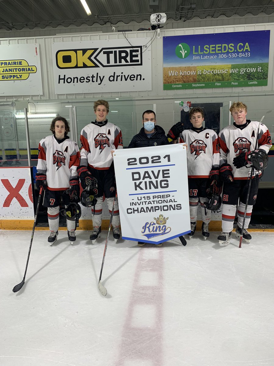 Congratulations to <a href="/PrairieStormSK/">Prairie Storm Hockey</a> for winning the Dave King U15 Prep Invitational!