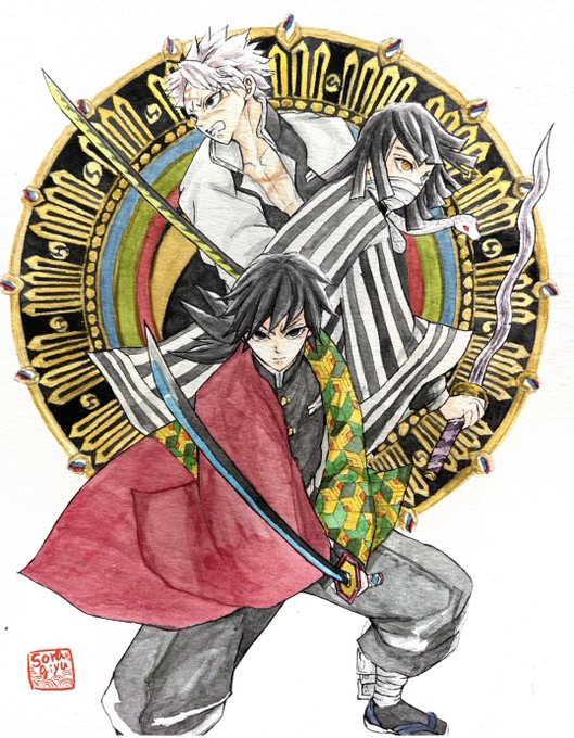鬼滅の刃 表紙絵 不死川実弥 アートコースター 第2弾 100点