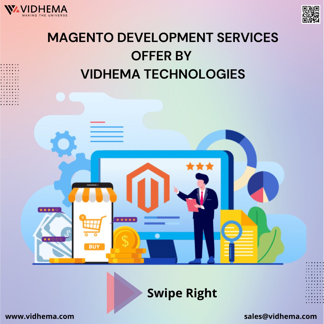 Vidhema1's tweet image. Looking to hire Magento Developers? Well, we are here for you!
Swipe right to check out our services and follow us or contact us for more details.

#magentodevelopmentcompanies #Magento #magentodevelopment  #magentoecommerce #vidhema #vidhematechnologies