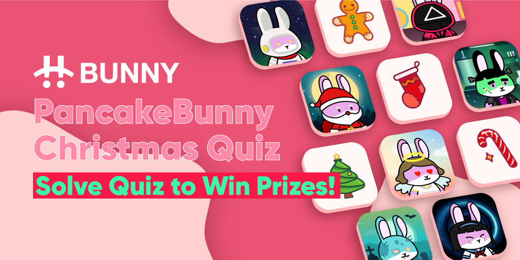 PancakeBunnyFin's tweet photo. ☃️Bunny Christmas Quiz🎄

Solve Bunny quiz to win prizes! 🎅

To participate:
1⃣Like &amp; Retweet
2⃣Tag 5 people
3⃣Complete the quiz here 👇
https://t.co/Ch1BJdmHrT

💰Prizes: $100 in USDT to 5 Winners
📅Ends on Dec 27 (Winner Announcement)

#PancakeBunny #BSC #Giveaways https://t.co/J6Dvq7ITpi