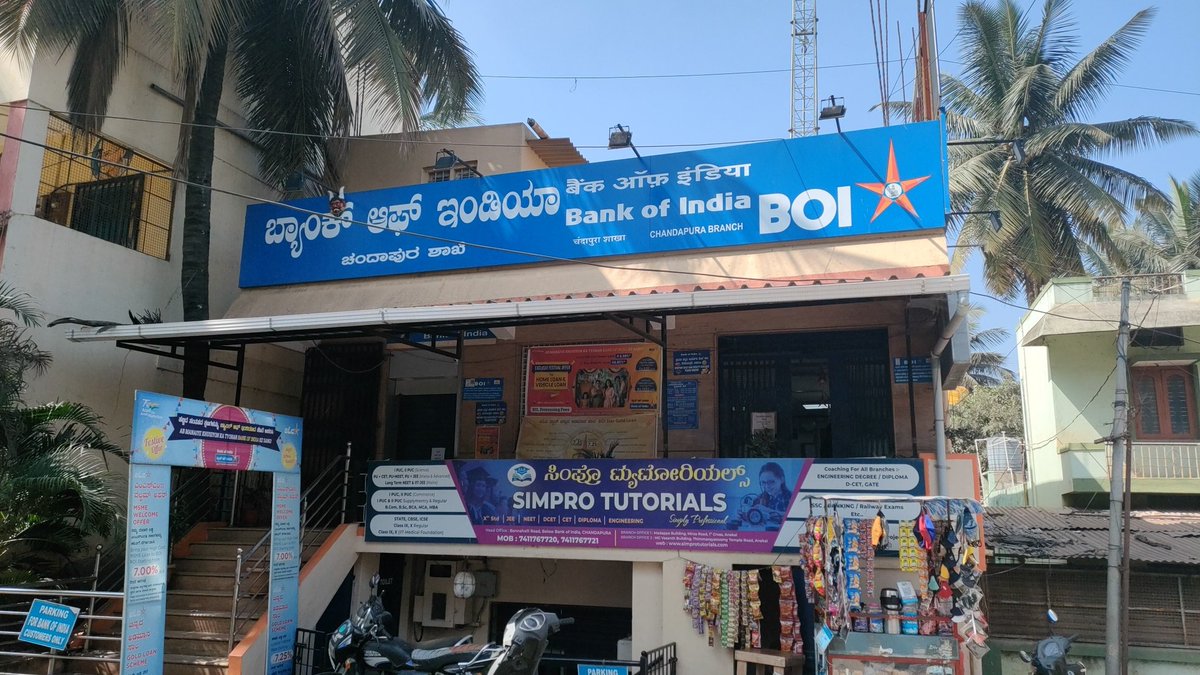 Such a beautiful Experience in Bank of India Chandapura Bangalore Branch.
We lost our atm and check book money everything but they guid well mannered do whatever I need.
Especially Manager Mr.Ashutosh &amp; sharvanti.Good keep it up guys
<a href="/BankofIndia_IN/">Bank of India</a>
<a href="/Bankofindia_BOI/">bankofindia</a>
#bankofindia