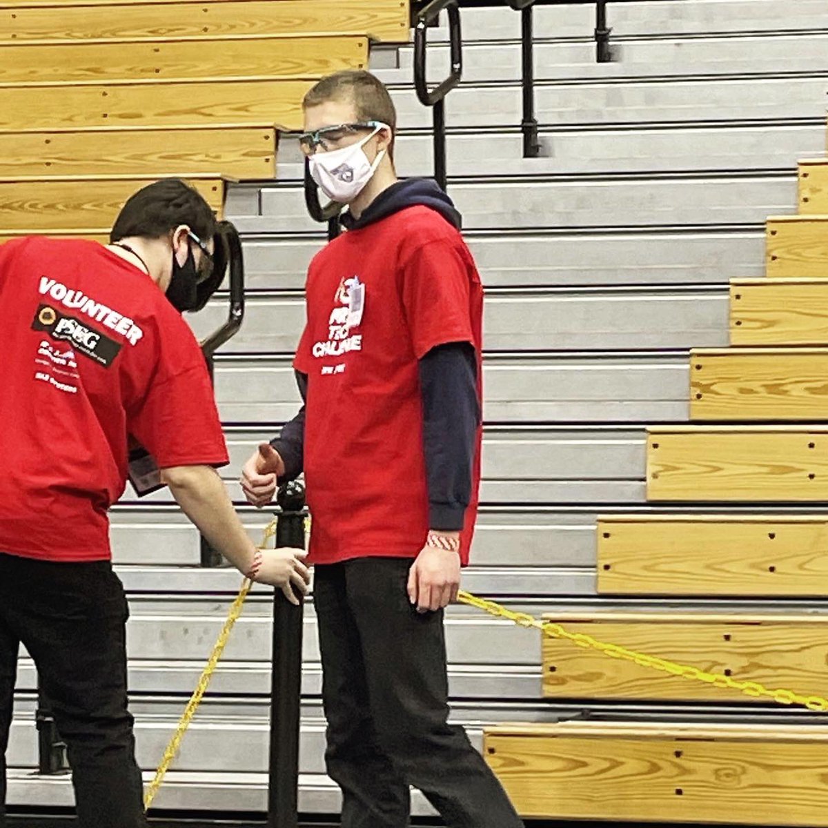 FTC NJ Volunteering 🤖

Members of our team volunteered at the Northern League Holiday Meet at Kean University! Here is a list of who helped:

Kyle - Live-streaming Staff
Nova - Live-streaming Staff
Ben - Emcee
Jacob - Queuer
Pritam - Queuer
Steve (Mentor) - Scorekeeper