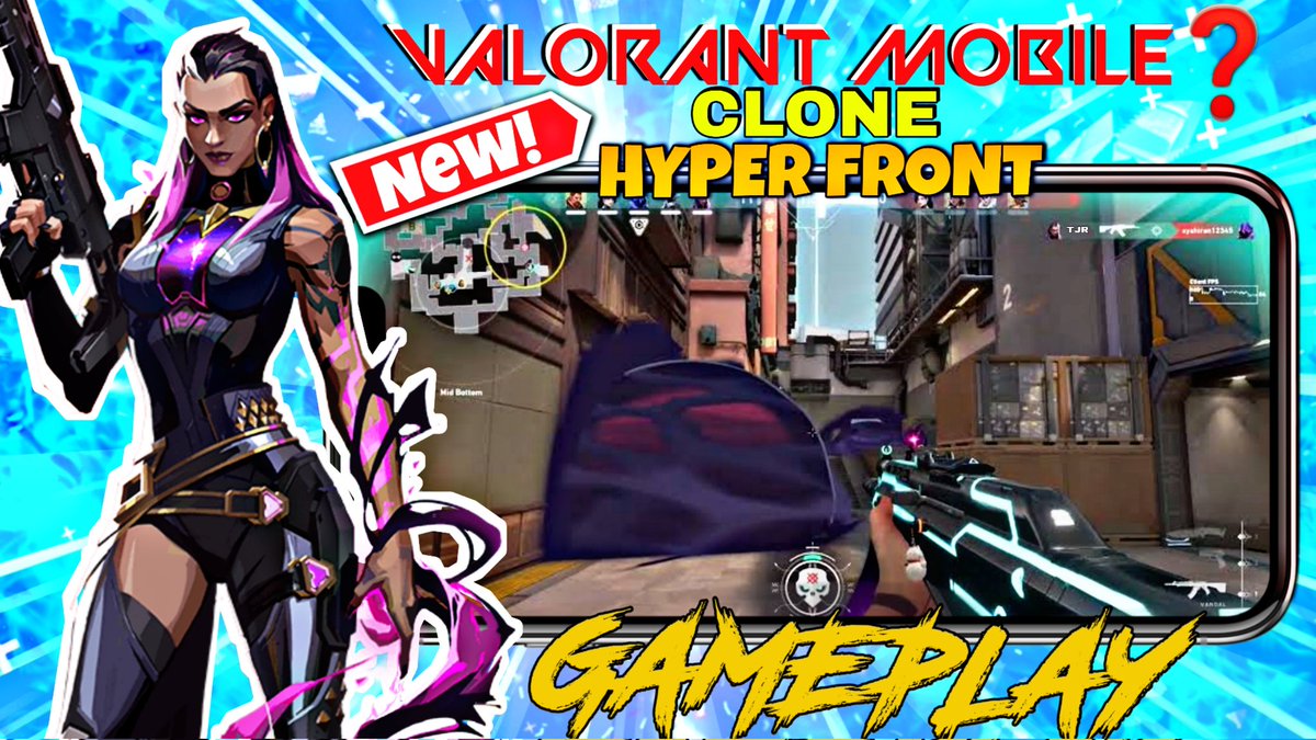 iitztjr's tweet photo. Valorant Mobile Clone HYPER FRONT Gameplay! Hyper front will closed on 31st December 21. 
https://t.co/eOW9eHE3pZ

Thank you so much for 3k views on my previous video. 

#ValorantMobile #ProjectM #HyperFront #HyperFrontMobile 
#HyperFrontFps https://t.co/QnOEcOjlzF