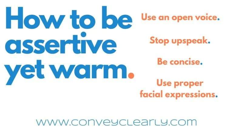 Need to be assertive yet warm? Here's how. 

conveyclearly.com/2021/11/18/how…

@conveyclearly

   #assertive #persuasive #voicetraining #speakbetter #speechtraining