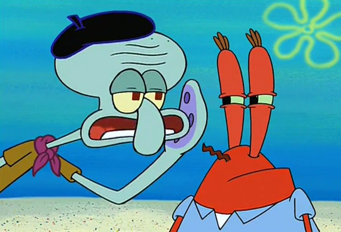 foxygrandpa62's tweet photo. this job gets VERY stressful, Mr. Krabs. https://t.co/FeGQnvSlih