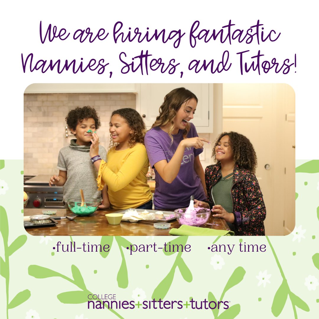 We are hiring full-time and part-time nannies and sitters, and tutors for all subjects! View our available positions on our website.

#Hiring #RenoNV #UNR #UniversityofNevada #TMCC#SparksNV
