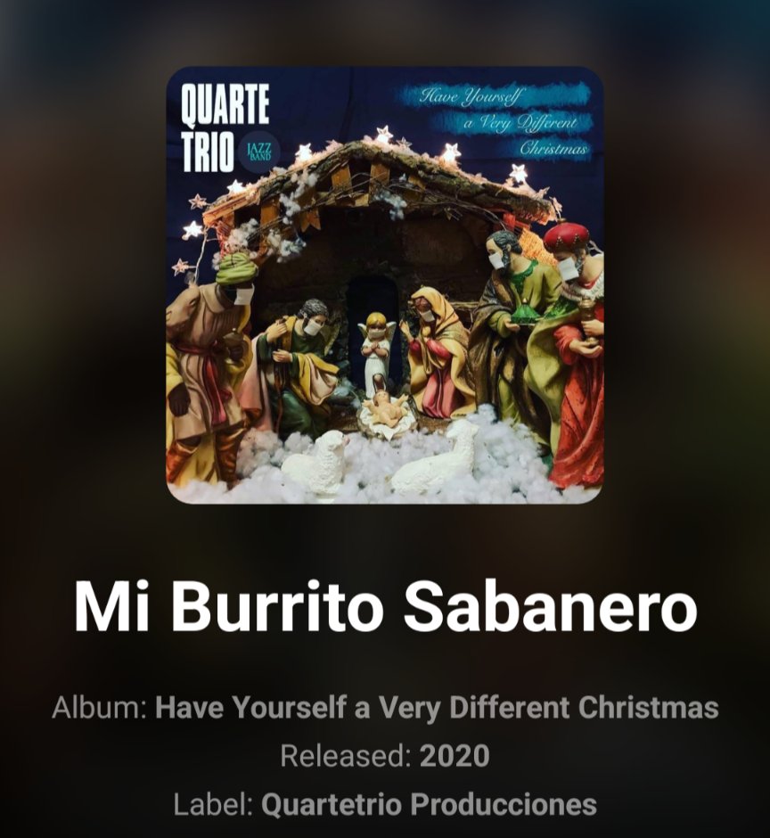 sinadiccion's tweet photo. You'll definitely enjoy a very different Christmas by listening to @QuarteTrio (@PepeTapiz et al.). Thanks @jorgecanavatim for playing their music on @JazzdeMex. Stay tuned to @KRTU917FM https://t.co/4UsTSNlpbp https://t.co/QGHkhp6nYz