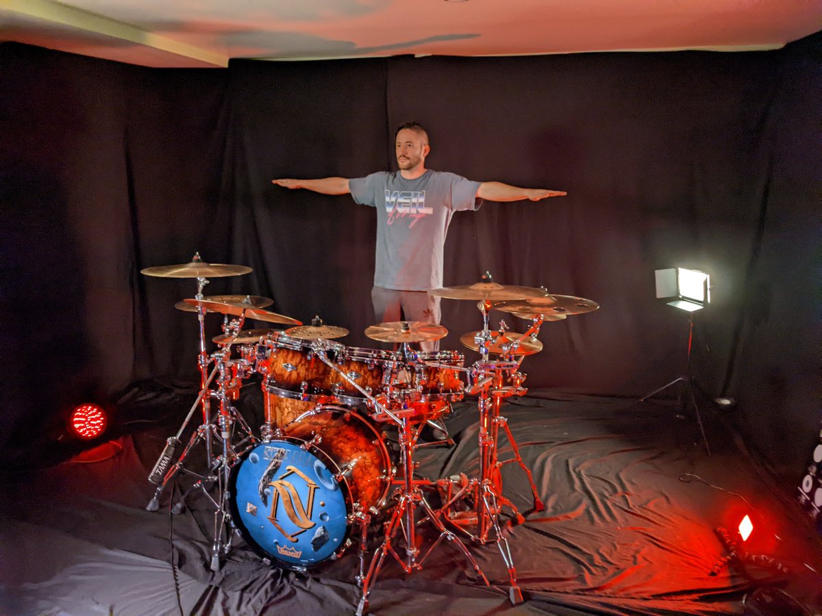 kertonal's tweet image. Drums are almost prepped for tomorrow&apos;s @hornehub_ filming!

@nepheleband

#nephele #nepheleband #progdrums