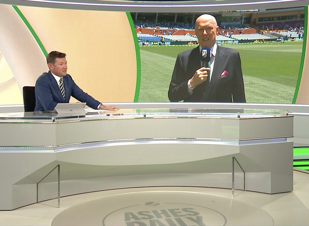 Jim Callinan (@jbcallinan) on Twitter photo Day 5 at the <a href="/TheAdelaideOval/">Adelaide Oval</a> and victory well within sight for <a href="/CricketAus/">Cricket Australia</a> - we’ve you covered on <a href="/FoxCricket/">Fox Cricket</a> & <a href="/FOXSportsNews/">FOX SPORTS News</a> with #AshesDaily - <a href="/kokeeffe49/">Kerry O'Keeffe</a> and @KathLoughnan have the very latest on the #Ashes from 1330 AEST Day 5 at the <a href="/TheAdelaideOval/">Adelaide Oval</a> and victory well within sight for <a href="/CricketAus/">Cricket Australia</a> - we’ve you covered on <a href="/FoxCricket/">Fox Cricket</a> & <a href="/FOXSportsNews/">FOX SPORTS News</a> with #AshesDaily - <a href="/kokeeffe49/">Kerry O'Keeffe</a> and @KathLoughnan have the very latest on the #Ashes from 1330 AEST