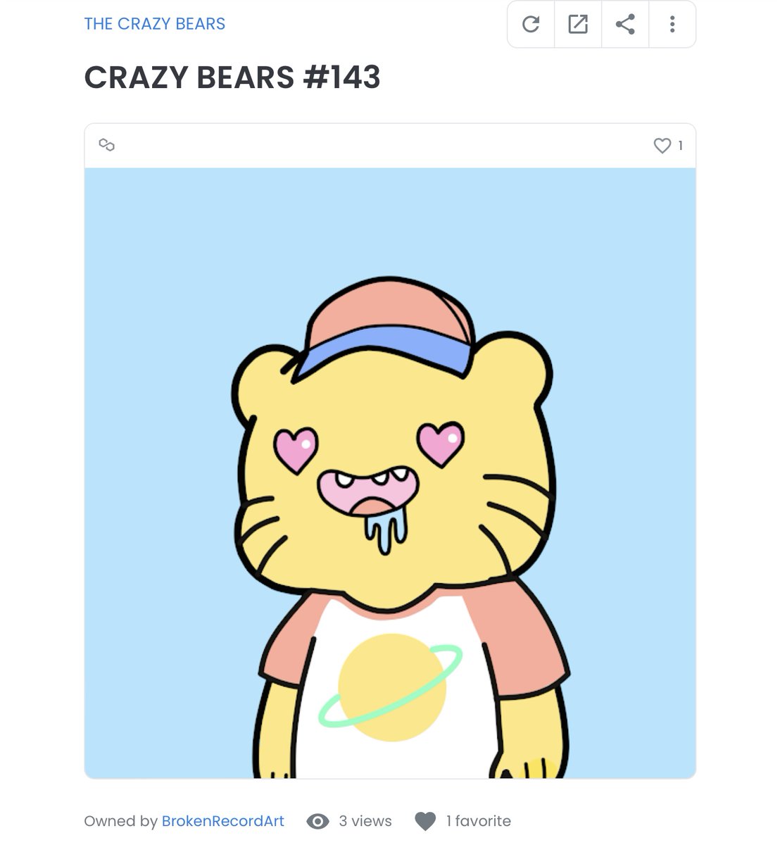 CrazyBearsNFT's tweet photo. Thank you so much for your purchase!🎉
Welcome to our community,  @BrokenRecordArt !

#CrazyBearsNFT #NFT #NFTs #nftart #NFTartist #nftcollectors #NFTcommunitiy #NFTProject https://t.co/F8IkPa341E