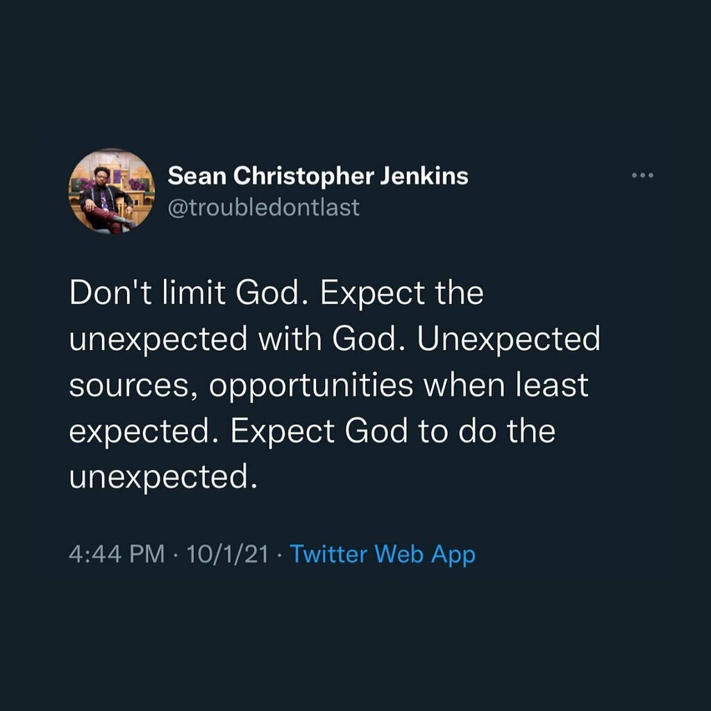 troubledontlast's tweet photo. God can only take you as far as your faith allows Him. #godisnotlimited
Jesus said, "According to your faith let it be done to you";- Matthew 9:29 #faith
God gives some more than others, because some accept more than others. #godisunlimited
Never meas… https://t.co/CZTbaMic6i https://t.co/9CSa1ugc0J