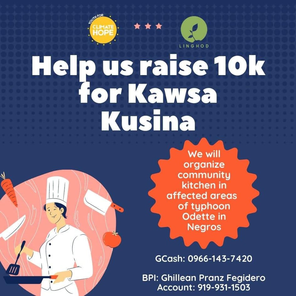 gpph's tweet photo. Donation drive for Kawsa Kusina - a Community Kitchen providing plant-based 🥕🥬 and locally sourced food to families affected by #OdettePH in Negros Occidental.

Via @y4chph &amp; @linghodph 
#ReliefPH https://t.co/oSc4iFrJcx