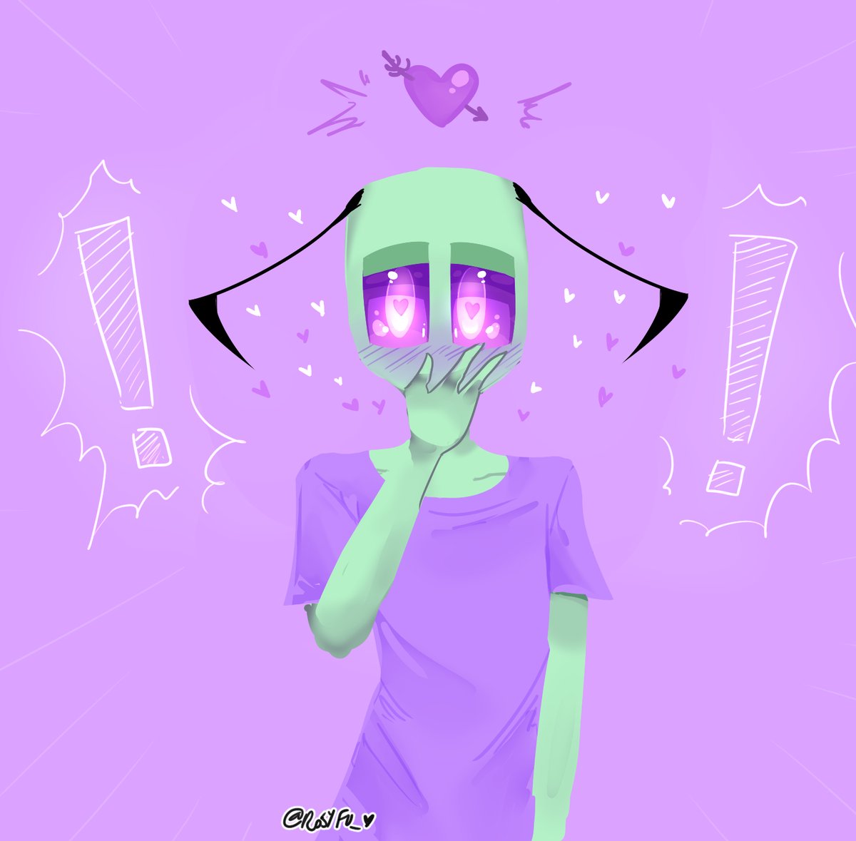 Rosy_Fun_'s tweet photo. Neer y Pur ~ 
🥺💚💜

#NaPr #izirken #TallestPurple https://t.co/6MQUE5x5oJ