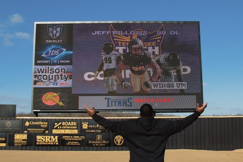 Still can’t believe it <a href="/TNTechFootball/">TTU Football</a> <a href="/MJGOLDENBEARFB/">MT. JULIET FOOTBALL</a> @TTU_CoachA #WingsUp💛💜